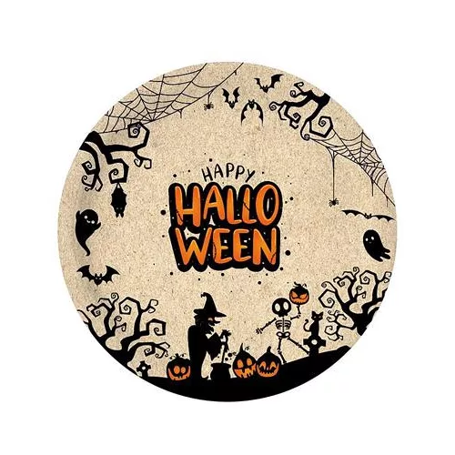 Tányér, papír, 23 cm, "Halloween"