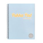 Spirálfüzet, A4, vonalas, 100 lap, PUKKA PAD "Pastel Jotta Pad", vegyes szín