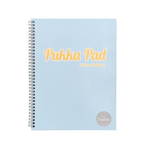 Spirálfüzet, A4, vonalas, 100 lap, PUKKA PAD "Pastel Jotta Pad", vegyes szín