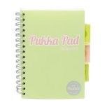 Spirálfüzet, A5, vonalas, 100 lap, PUKKA PAD "Pastel project book", vegyes szín