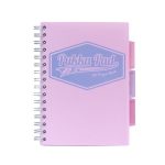 Spirálfüzet, A5, vonalas, 100 lap, PUKKA PAD "Pastel project book", vegyes szín