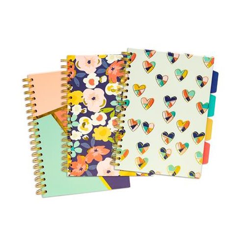 Spirálfüzet, B5, vonalas, 100 lap, PUKKA PAD "Floral Love Project Book", vegyes minta