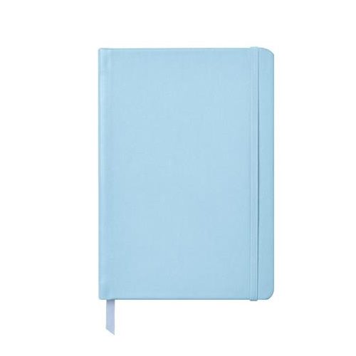 Jegyzetfüzet, A5, puhafedeles, PUKKA PAD "Sky Blue", vegyes minta