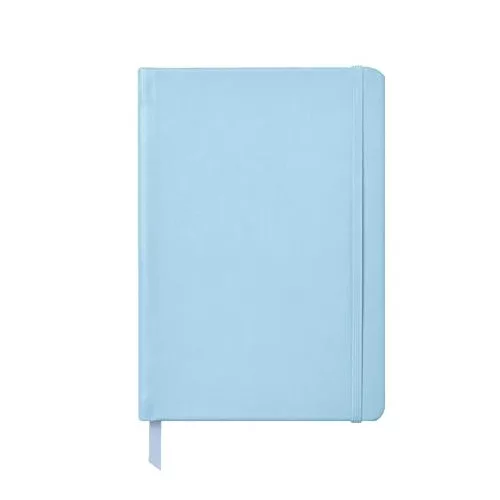 Jegyzetfüzet, A5, puhafedeles, PUKKA PAD "Sky Blue", vegyes minta