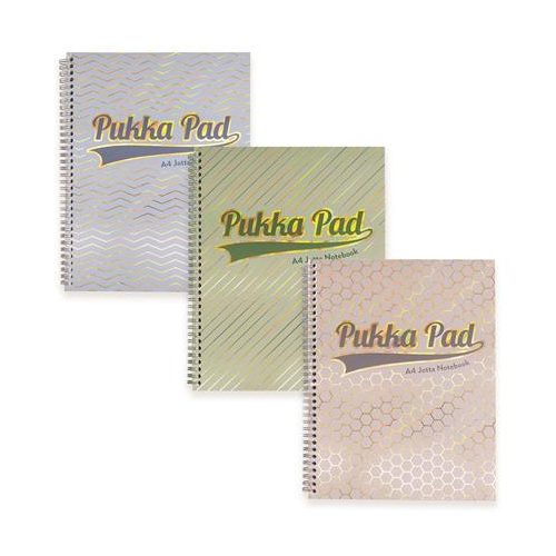 Spirálfüzet, A4+, vonalas, 100 lap, PUKKA PAD "Haze Jotta", vegyes szín