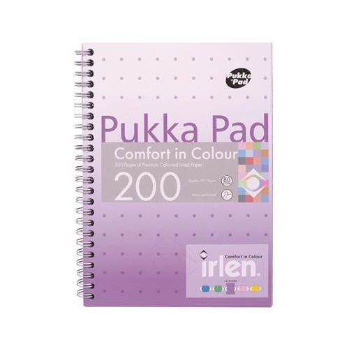 Spirálfüzet, A5, vonalas, 100 lap, PUKKA PAD "Irlen Jotta Lavender"