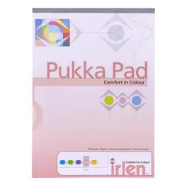   Jegyzettömb, A4, vonalas, 50 lap, PUKKA PAD "Irlen Dyslexia", rózsaszín