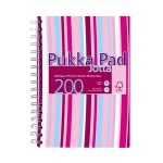 Spirálfüzet, A6, vonalas, 100 lap, PUKKA PAD "Stripe Jotta"