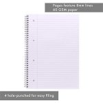 Spirálfüzet, A4, vonalas, 80 lap, PUKKA PAD "Unipad Essentials Jotta", vegyes