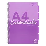 Spirálfüzet, A4, vonalas, 100 lap, PUKKA PAD "Unipad Essentials Project Book", vegyes