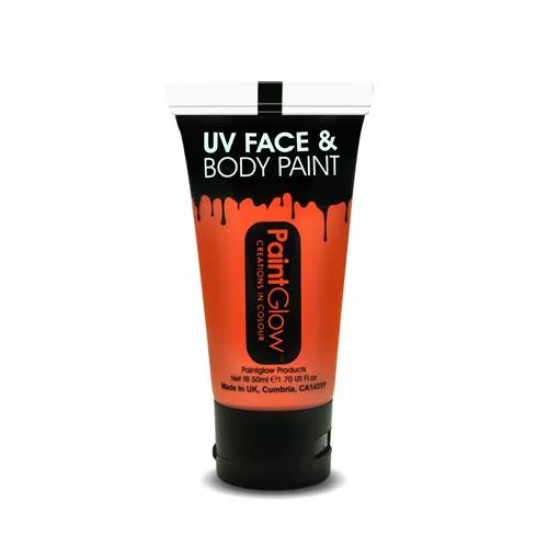 Arc- testfesték, UV fényben fluoreszkáló, 50 ml, neon narancs