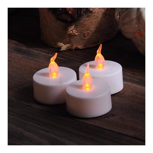 Led mécses 10 db, sárga fényű