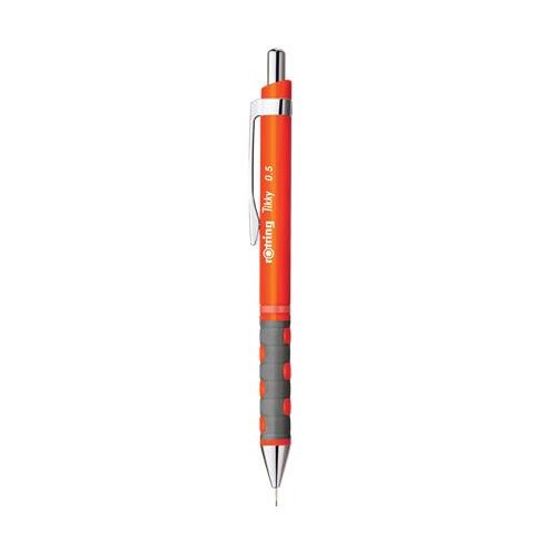 Nyomósirón, 0,5 mm, ROTRING "Tikky", neonnarancs