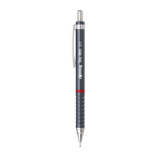 Nyomósirón, 0,5 mm, ROTRING "Tikky Retro", szürke