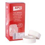 Ragasztószalag, 19 mm x 33 m, APLI, fehér