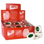 Ragasztószalag, írható, 19 mm x 33 m, APLI "Invisible", átlátszó