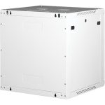 Rack szekrény, fali, 19", 12U, lapraszerelt, LANDE "PROlineB", szürke