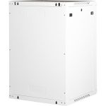 Rack szekrény, fali, 19", 18U, lapraszerelt, LANDE "PROlineB", szürke