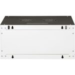 Rack szekrény, fali, 19", 4U, lapraszerelt, LANDE "PROlineB", szürke