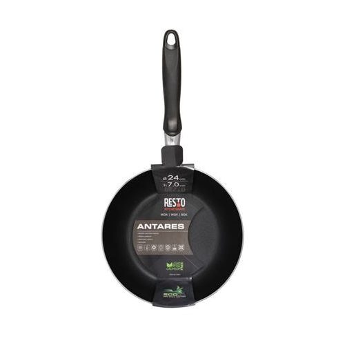 Wok serpenyő, 24 cm, RESTO "Antares 93601"