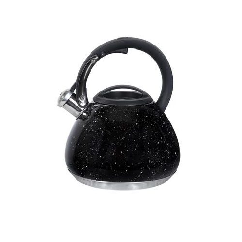 Vízforraló kanna, sípoló funkció, 2,7 liter, RESTO "Lyra 90604", fekete