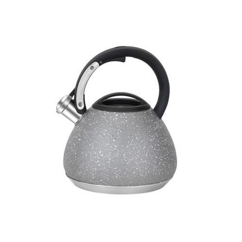 Vízforraló kanna, sípoló funkció, 2,7 liter, RESTO "Lyra 90605", szürke