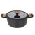 Főzőedény / lábas, fedővel, 24 cm, 4,4L, RESTO "MON 93188"