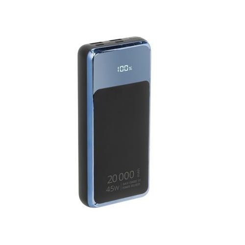 Hordozható akkumulátor, laptopokhoz, 20000mAh, QC/PD 45W, RIVACASE "VA1075"