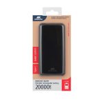 Hordozható akkumulátor, microUSB + USB-C, 20000mAh, RIVACASE "VA2120"