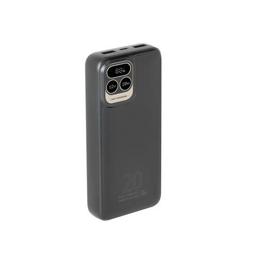 Hordozható akkumulátor, 20000mAh, QC/PD 20W, RIVACASE "VA2521"