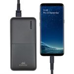 Hordozható akkumulátor, USB-A/USB-C, 20000mAh, 20W, QC/PD, RIVACASE "VA2572", fekete