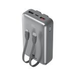 Hordozható akkumulátor, beépített kábellel, 20000mAh, RIVACASE "VA2612"