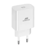 Hálózati töltő, 20W, USB-C, USB-C, USB-C/USB-C töltőkábel, RIVACASE "PS4101", fehér