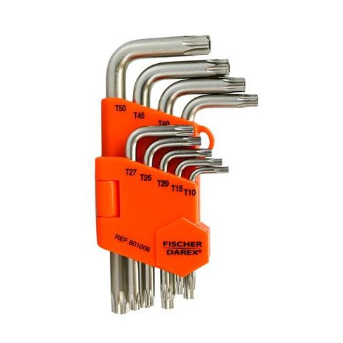 Torx kulcs készlet, 9 darabos, FISCHER DAREX