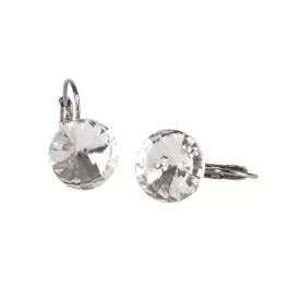   Fülbevaló, francia kapcsos, natúr fehér, SWAROVSKI® kristállyal, 12 mm, ART CRYSTELLA®