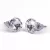 Fülbevaló, fehér SWAROVSKI® kristállyal, csúcsos, 8mm, ART CRYSTELLA®