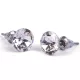 Fülbevaló, natúr fehér SWAROVSKI® kristállyal, 8 mm, ART CRYSTELLA®