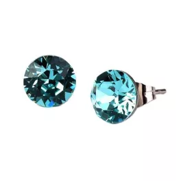   Fülbevaló, light türkíz SWAROVSKI® kristállyal, 8 mm, ART CRYSTELLA®