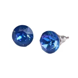   Fülbevaló, bahamakék SWAROVSKI® kristállyal, 8 mm, ART CRYSTELLA®