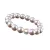 Karkötő, gyöngyházfehér SWAROVSKI® gyöngyből, színjátszós fehér kristállyal, 10 mm, ART CRYSTELLA® M