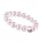 Karkötő, rózsaszín SWAROVSKI® gyöngyből, színjátszós fehér kristállyal, 10 mm, ART CRYSTELLA® M