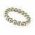 Karkötő, zöld SWAROVSKI® gyöngyből, fehér rondella kristállyal, 10mm, ART CRYSTELLA® M