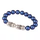 Karkötő, sötétkék-fehér SWAROVSKI® gyöngyből, fehér rondella kristállyal, 10mm, ART CRYSTELLA® M