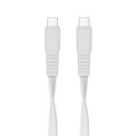 USB kábel, USB-C - USB-C, 1,2 m, RIVACASE "PS6005", fehér