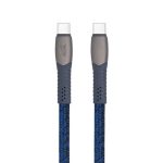 USB kábel, USB-C - USB-C, 1,2 m, RIVACASE "PS6105", kék