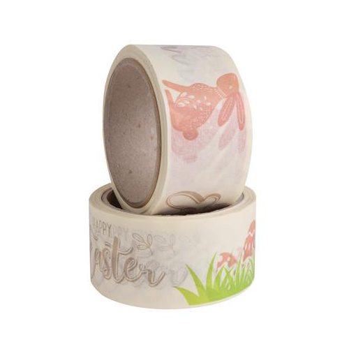 Csomagolószalag, papír, 50 mm x 20 m, VICTORIA FACILITY, húsvéti minta
