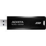 SSD (külső memória), 1TB, USB 3.2, 500/550MB/s, ADATA "SC610", fekete-piros
