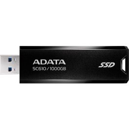   SSD (külső memória), 1TB, USB 3.2, 500/550MB/s, ADATA "SC610", fekete-piros