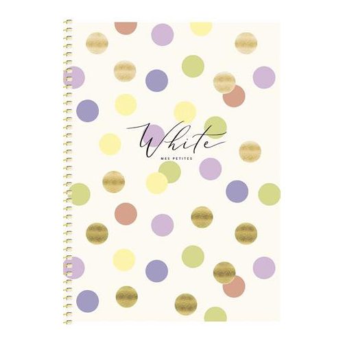 Spirálfüzet, B5, kockás, 80 lap, keményfedeles, SHKOLYARYK "mes petites", vegyes