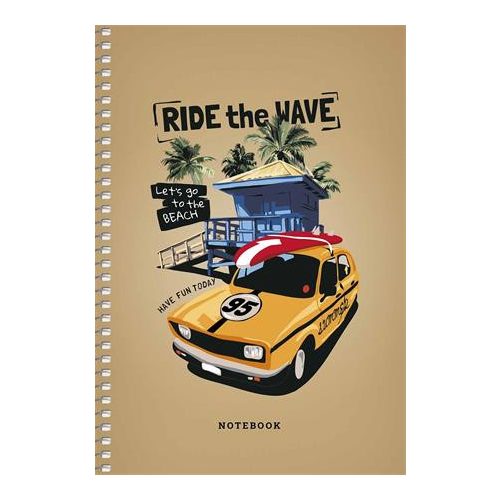 Spirálfüzet, A5, sima, 96 lap, SHKOLYARYK "Student", vegyes